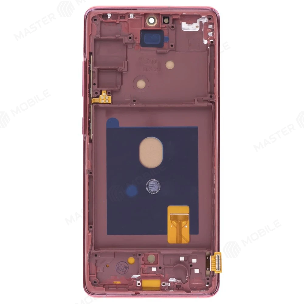 Дисплей для Samsung G780 Galaxy S20 FE + тачскрин (красный) (в рамке) (OLED) (Full Size) фото №2