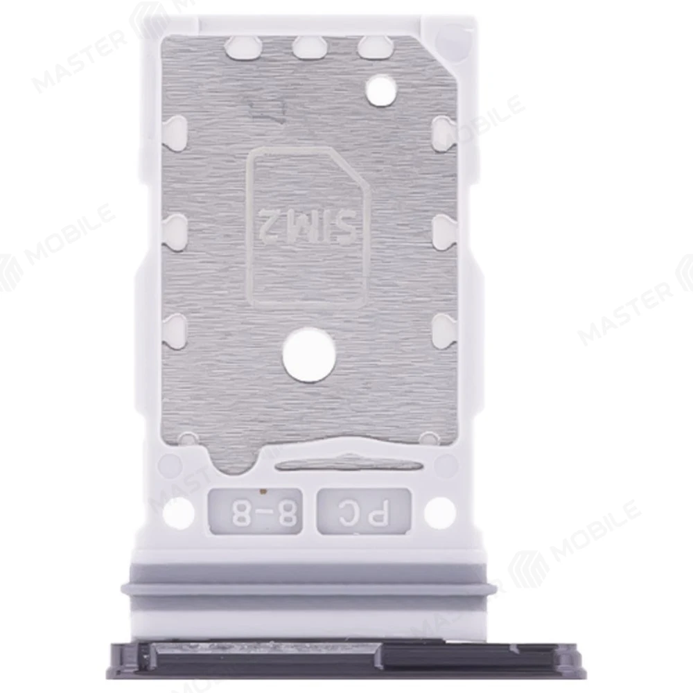 Держатель сим-карты для Samsung S901 Galaxy S22 / S906 Galaxy S22+ (черный) фото №2