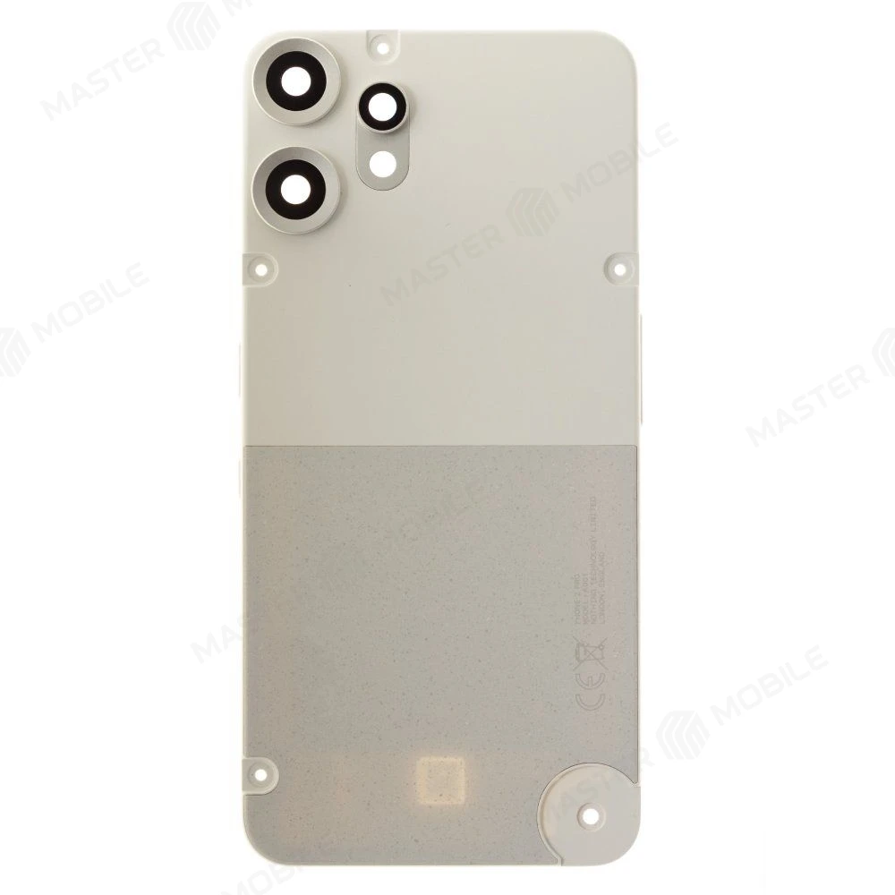 Задняя крышка для Nothing CMF Phone 2 Pro (A001) (белый) (в сборе со стеклом камеры) (ORIG100) фото №1