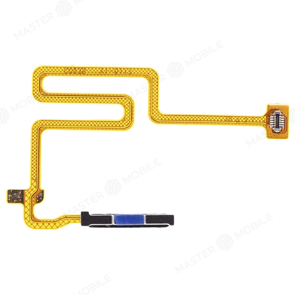 Шлейф для Realme Narzo 50 4G (RMX3286) с комп. + сканер отпечатка пальца (голубой) фото №2