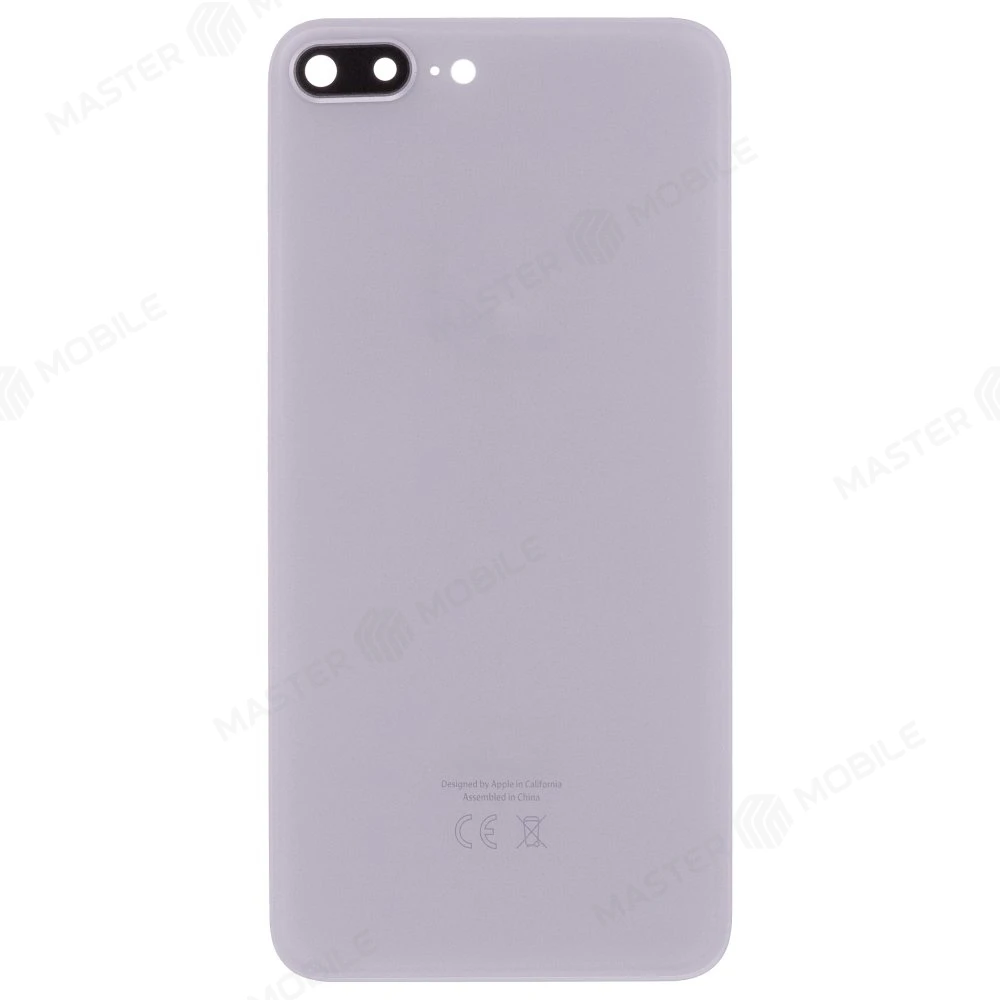 Задняя крышка для Apple iPhone 8 Plus (белый) (в сборе со стеклом камеры) (Premium)