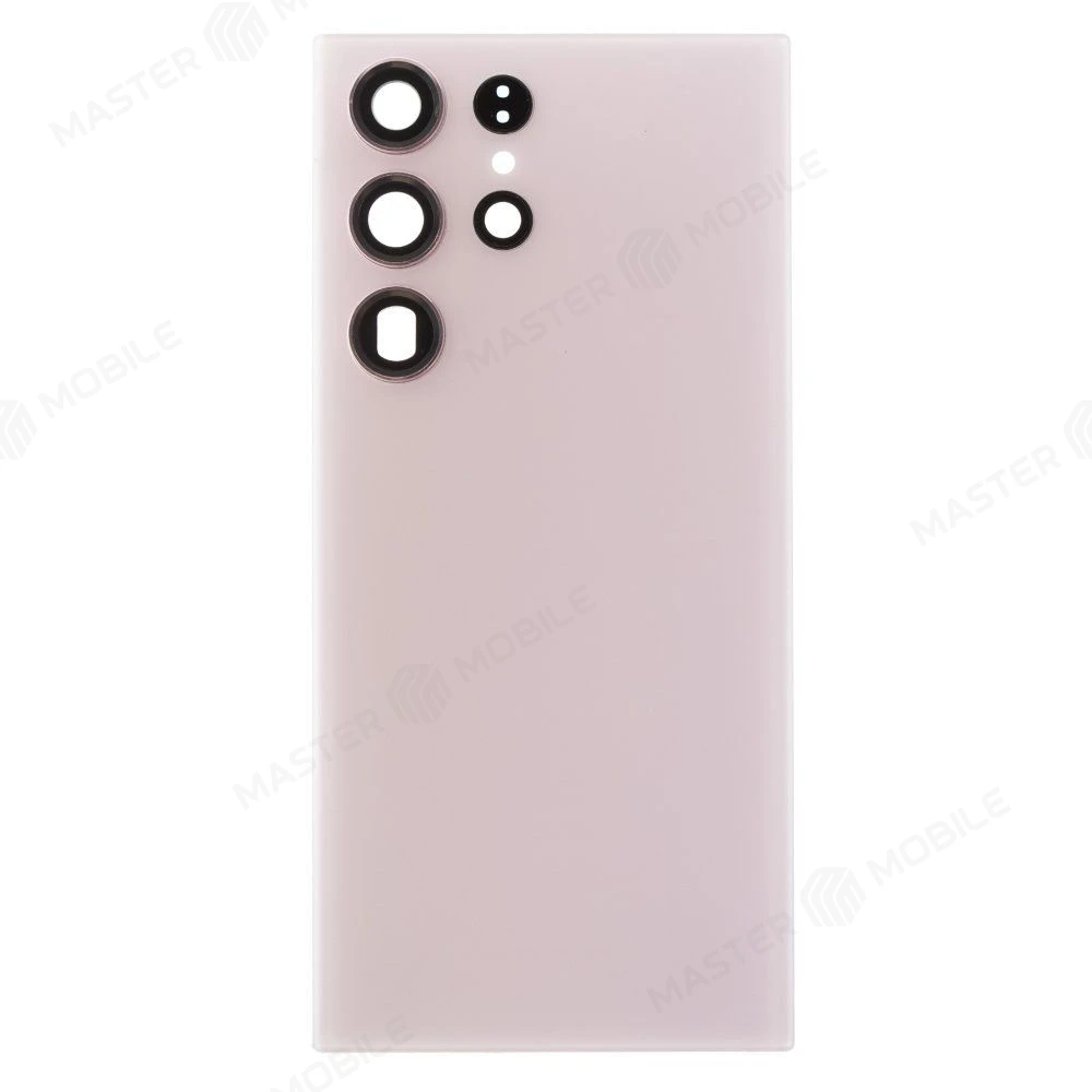 Задняя крышка для Samsung S918 Galaxy S23 Ultra (розовый) (в сборе со стеклом камеры) (ORIG100) фото №1