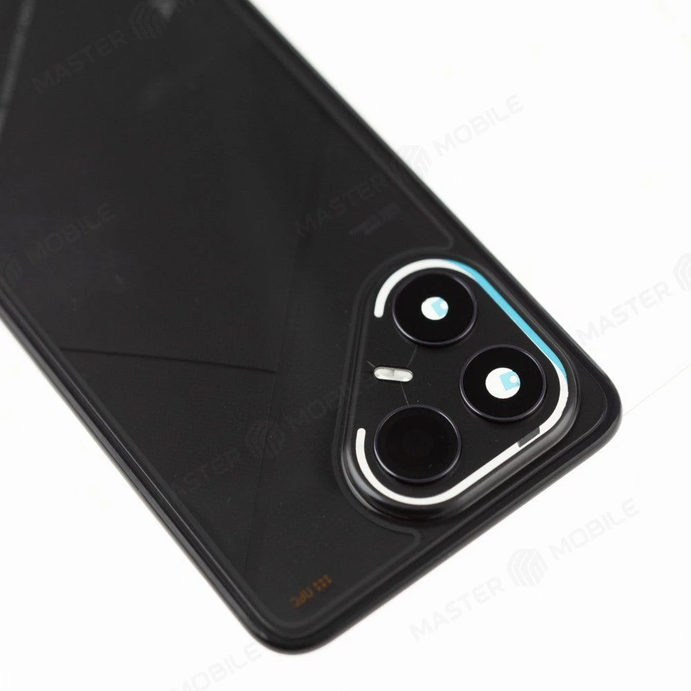 Задняя крышка для Tecno Pova 7 Ultra (LJ9) (черный) (в сборе со стеклом камеры) (ORIG100) фото №3