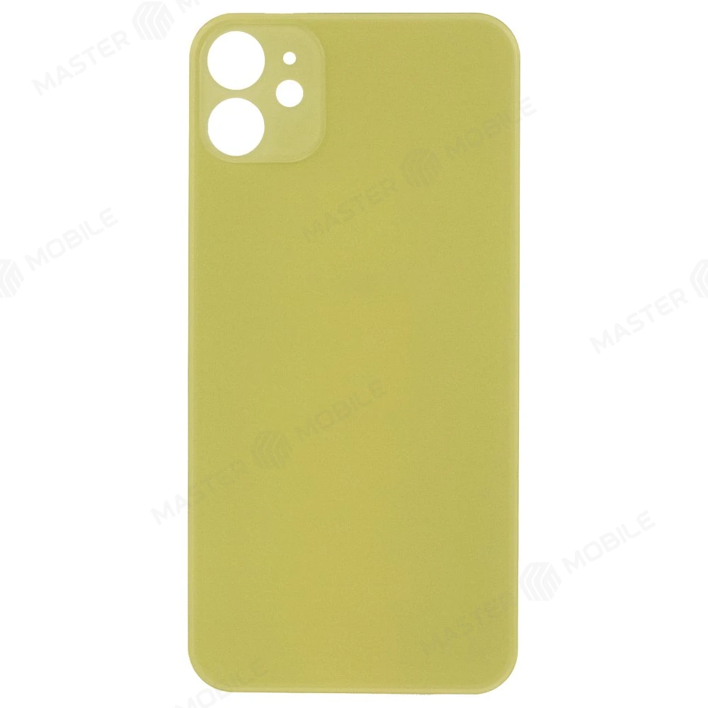 Задняя крышка для Apple iPhone 11 (желтый) (с широким отверстием)