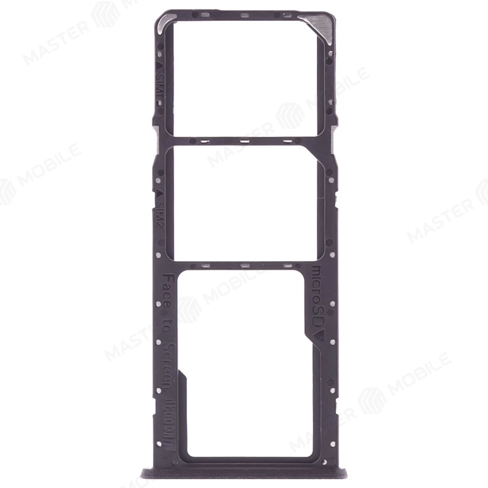 Держатель сим-карты для Realme C51 (RMX3830) (черный) фото №1