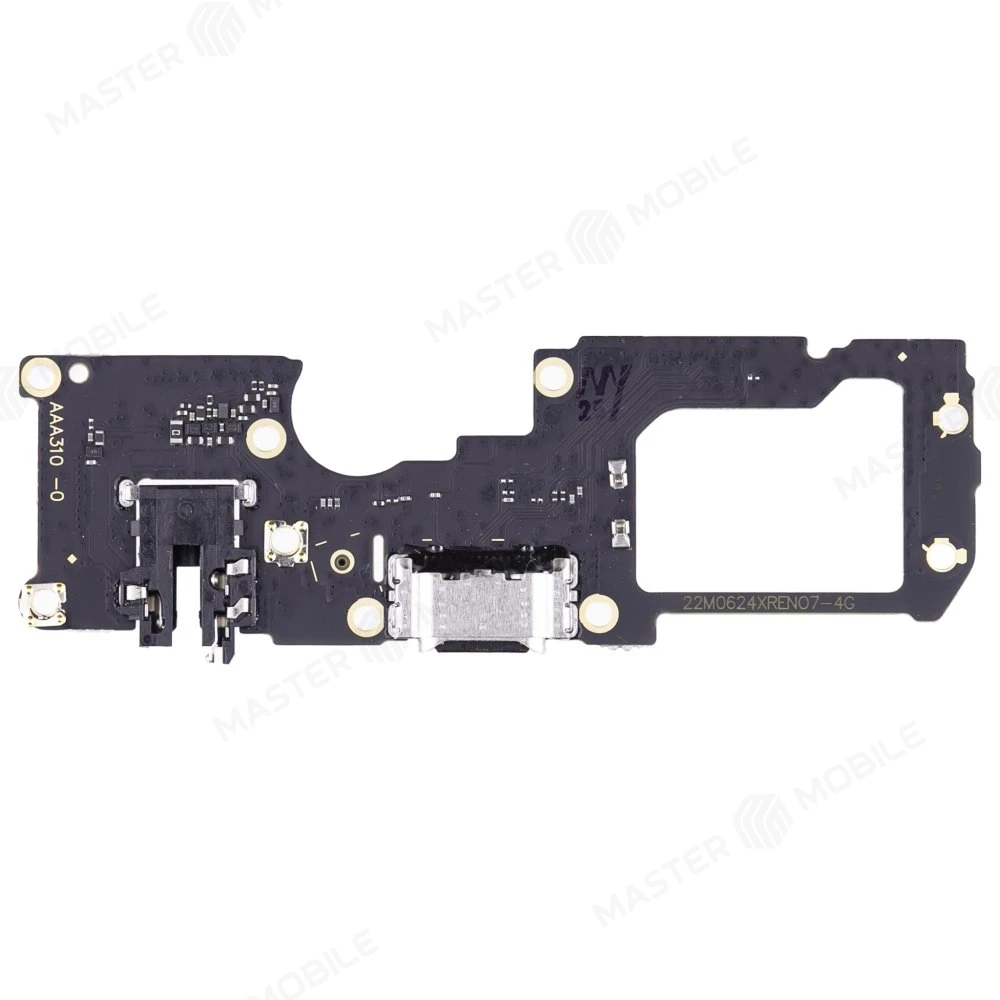 Нижняя плата для OPPO Reno 7 4G (CPH2363) с комп. + разъем зарядки + микрофон (ORIG100)  фото №2