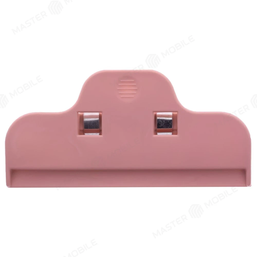 Зажим 100mm розовый фото №1