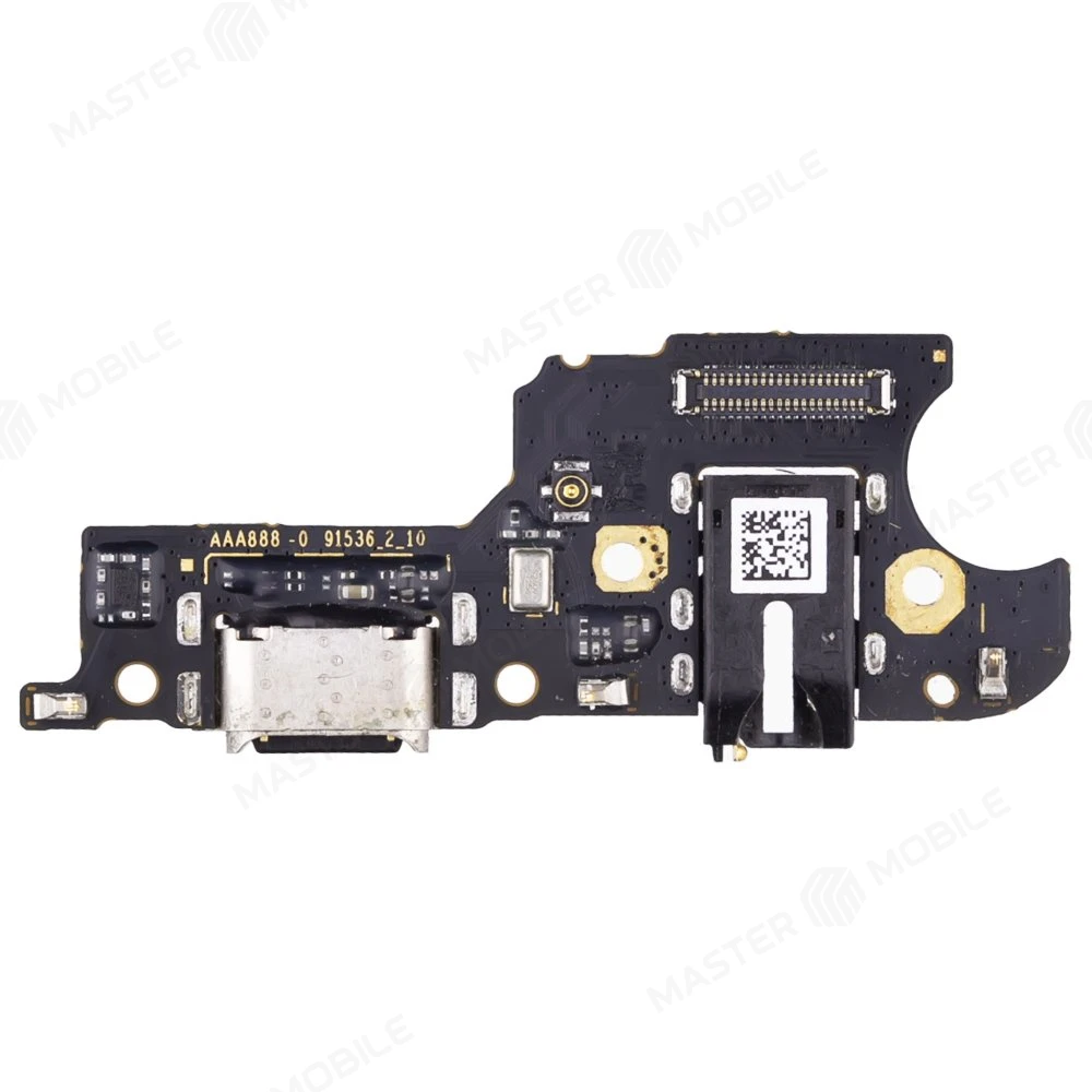 Нижняя плата для Realme 6i (RMX2040) с комп. + разъем зарядки + разъем гарнитуры + микрофон (ORIG100)  фото №1