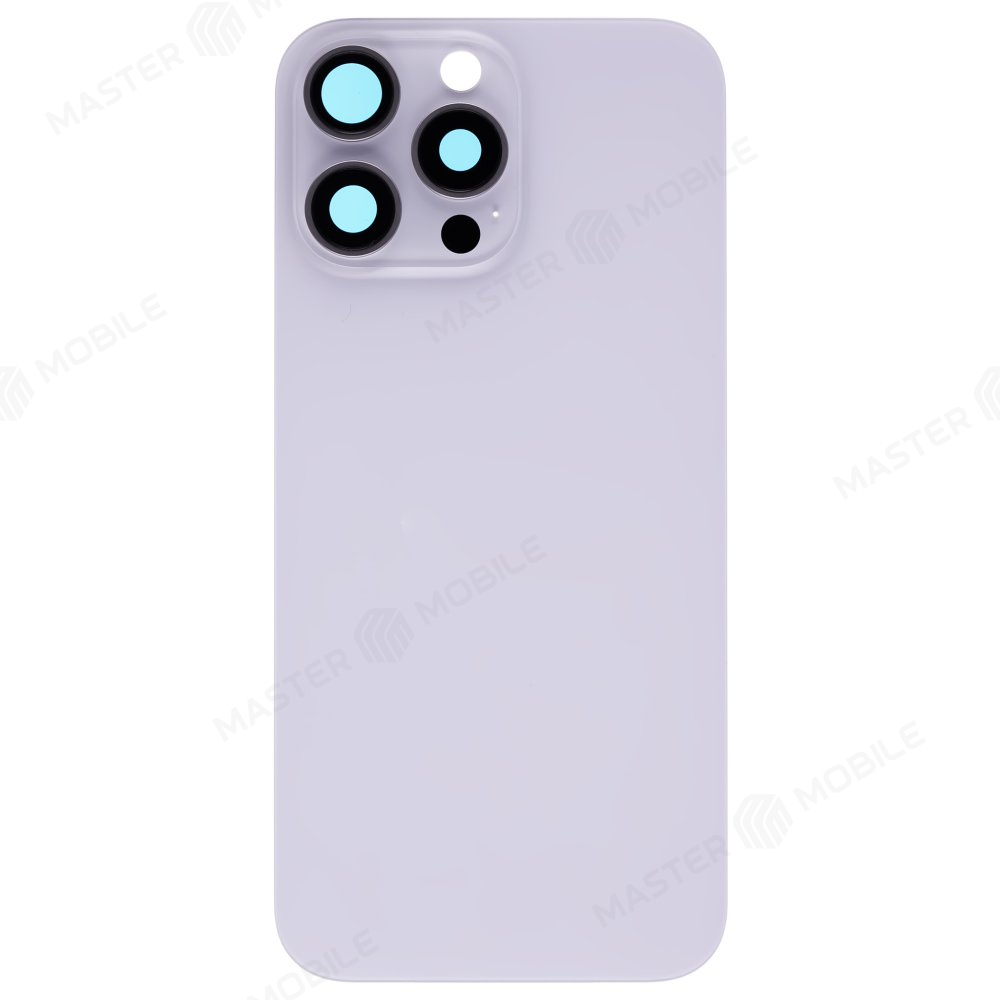Задняя крышка для Apple iPhone 16 Pro Max (белый) (в сборе со стеклом камеры) (Premium)
