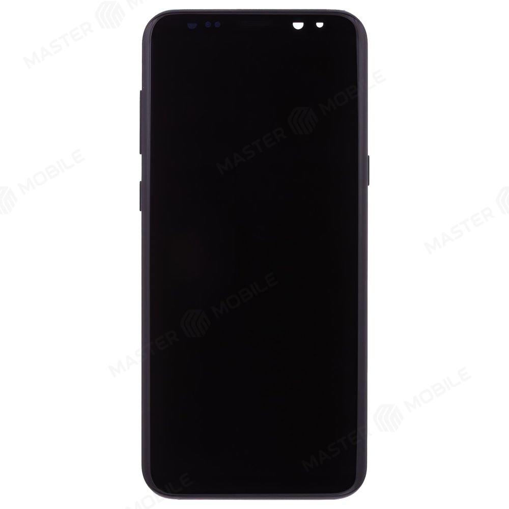 Дисплей для Samsung G955 Galaxy S8+ (в сборе с тачскрином и аккумулятором) (черный) (в рамке) (ORIG100)