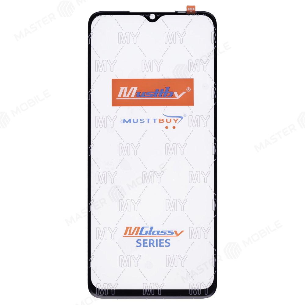 Стекло модуля для Infinix Hot 30i (X669) / Smart 7 Plus (X6517) / Tecno Pop 7 (BF6) / Itel S23 (S665LN) (черный) + OCA (черный) (Musttby)