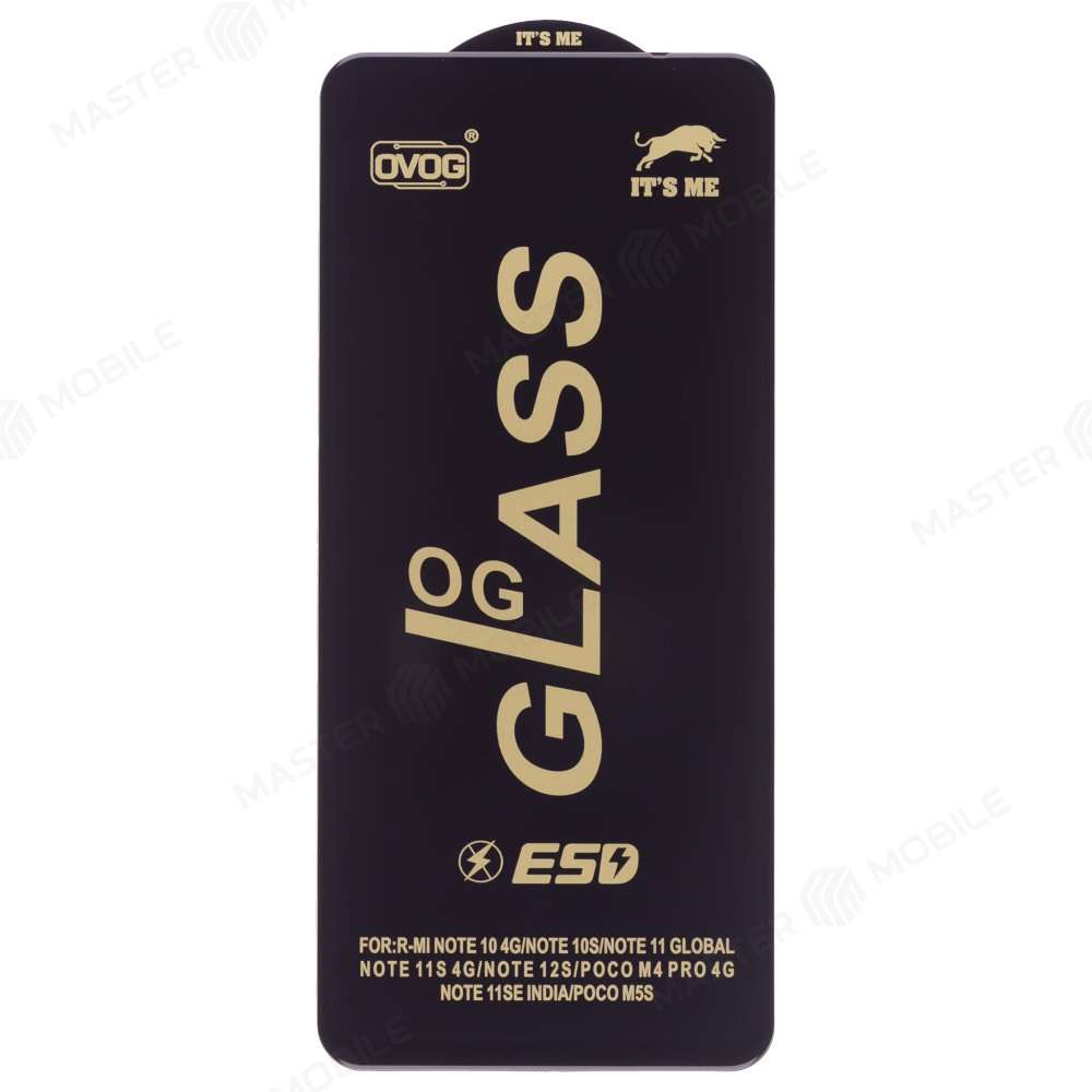 Защитное стекло OG Glass для Xiaomi Redmi Note 10 4G (M2101K7AG) / Redmi Note 11 4G (2201117TY/G) / Poco M4 Pro 4G (2201117PG) и др. (черный)