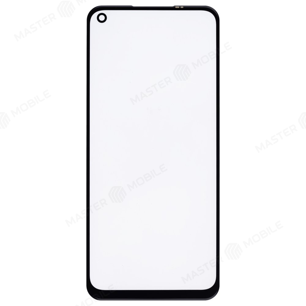 Стекло модуля для Realme 6s (RMX2002) + OCA (черный)