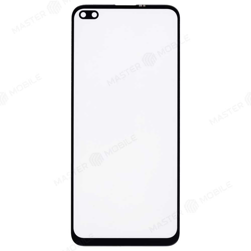 Стекло модуля для Realme 6 Pro (RMX2063) + OCA (черный)