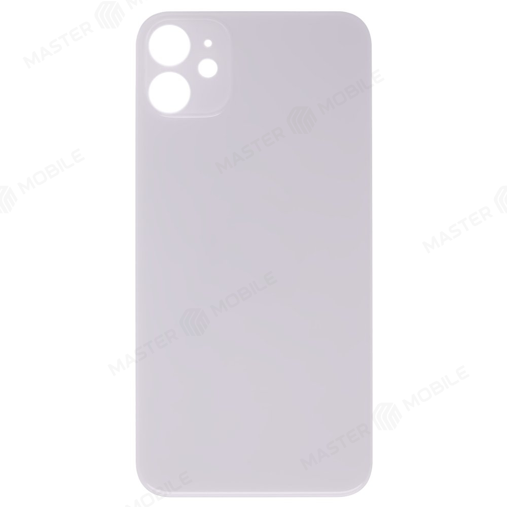 Задняя крышка для Apple iPhone 11 (белый) (с широким отверстием) (Premium)