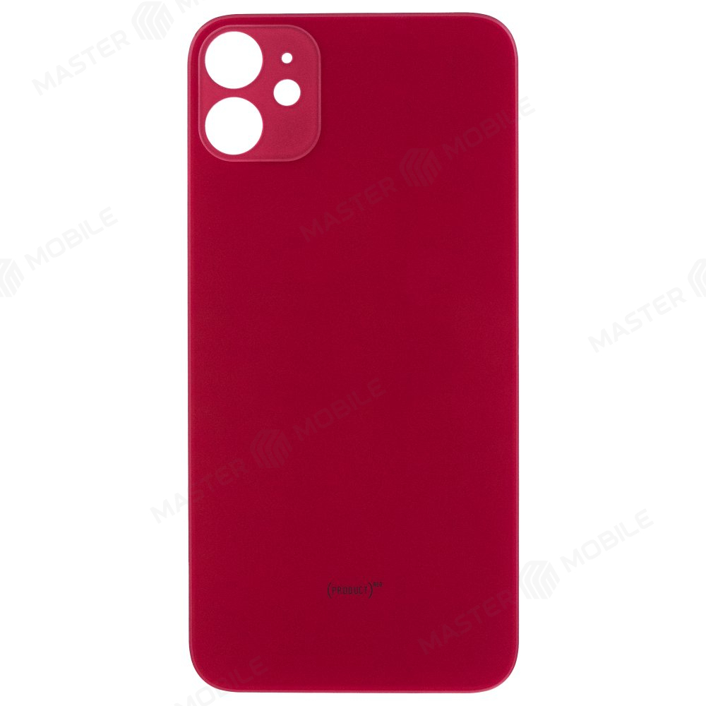 Задняя крышка для Apple iPhone 11 (красный) (с широким отверстием)