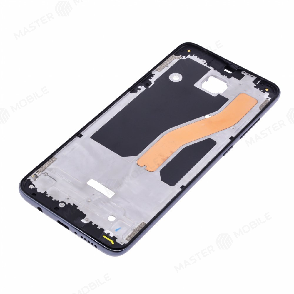 Рамка дисплея для Xiaomi Redmi Note 8 Pro (M1906G7G) (2 отверстия SIM) (черный)