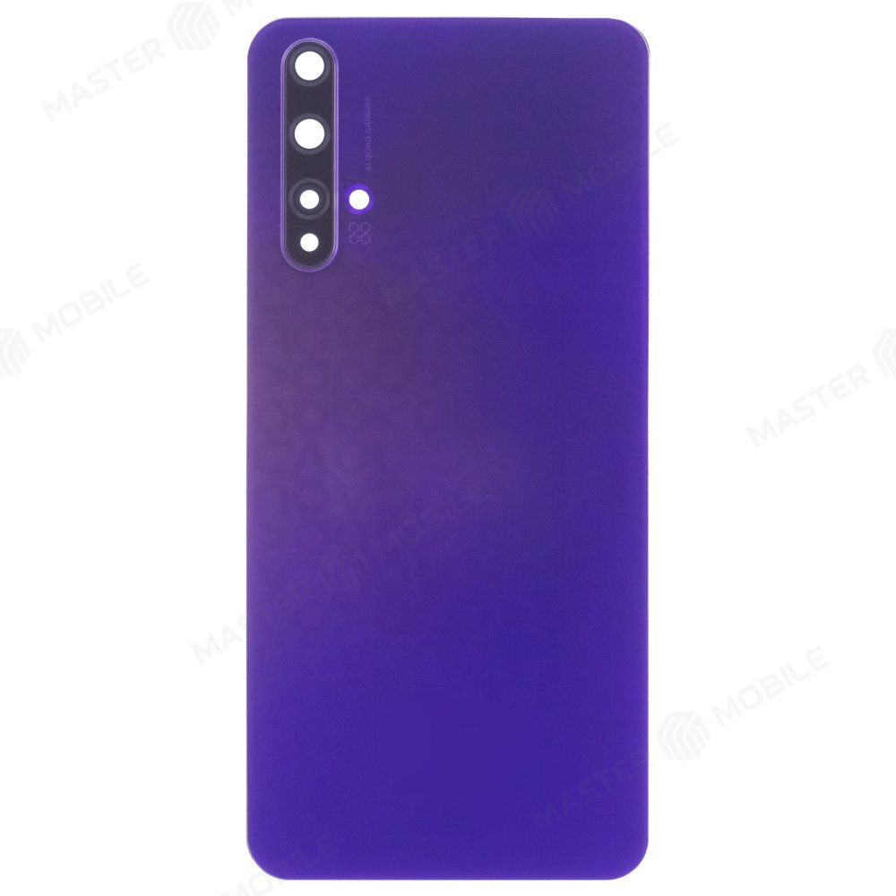 Задняя крышка для Huawei Nova 5T (YALE-L61A) (фиолетовый) (в сборе со стеклом камеры)