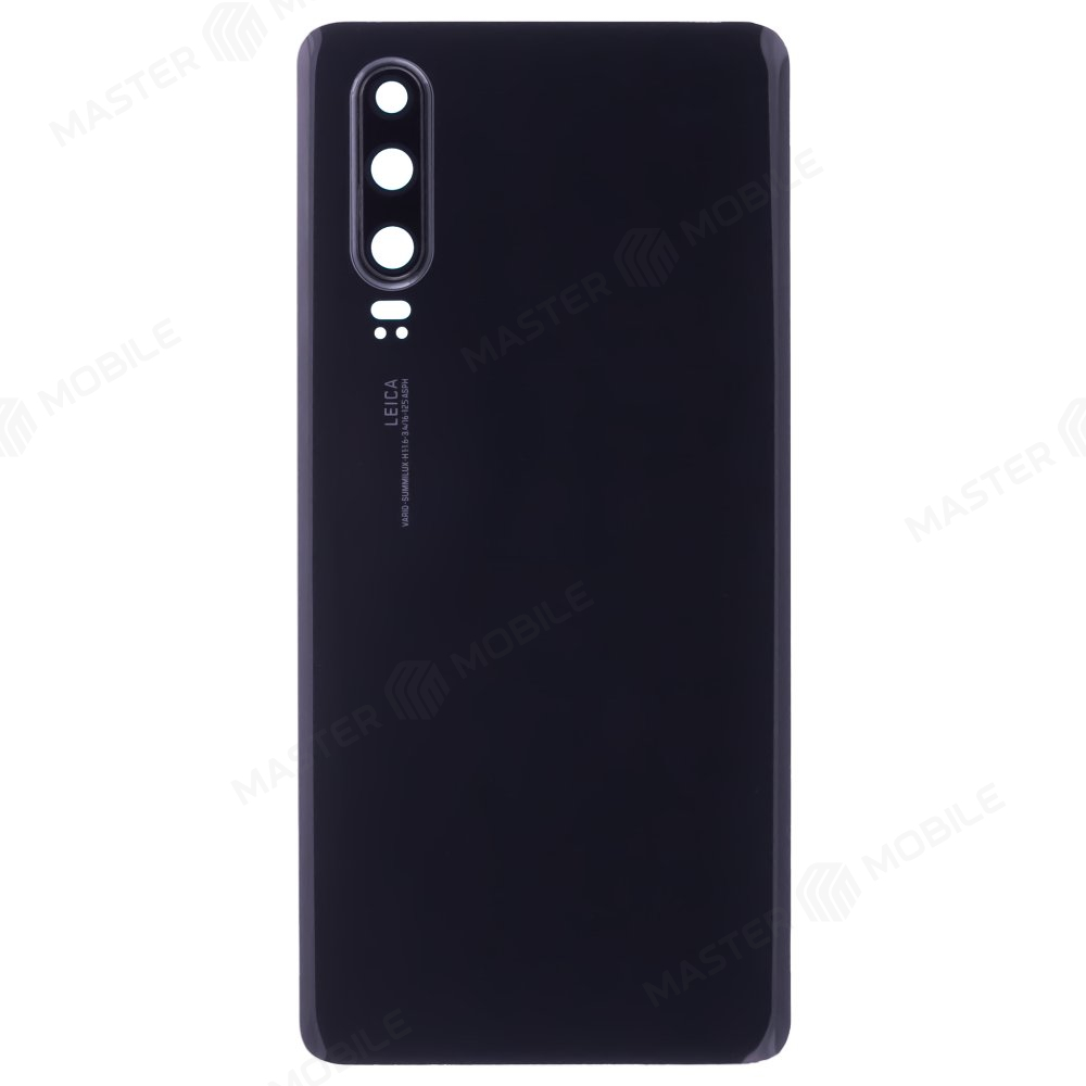 Задняя крышка для Huawei P30 (ELE-L29) (черный) (в сборе со стеклом камеры)