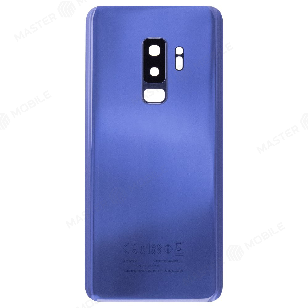 Задняя крышка для Samsung G965 Galaxy S9+ (синий) (в сборе со стеклом камеры)