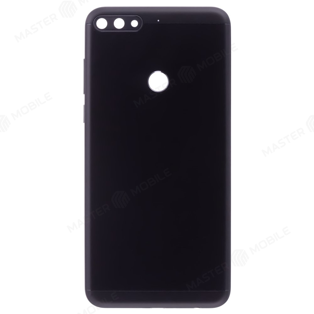 Задняя крышка для Huawei Honor 7C Pro (LND-L30) (черный) (в сборе со стеклом камеры)