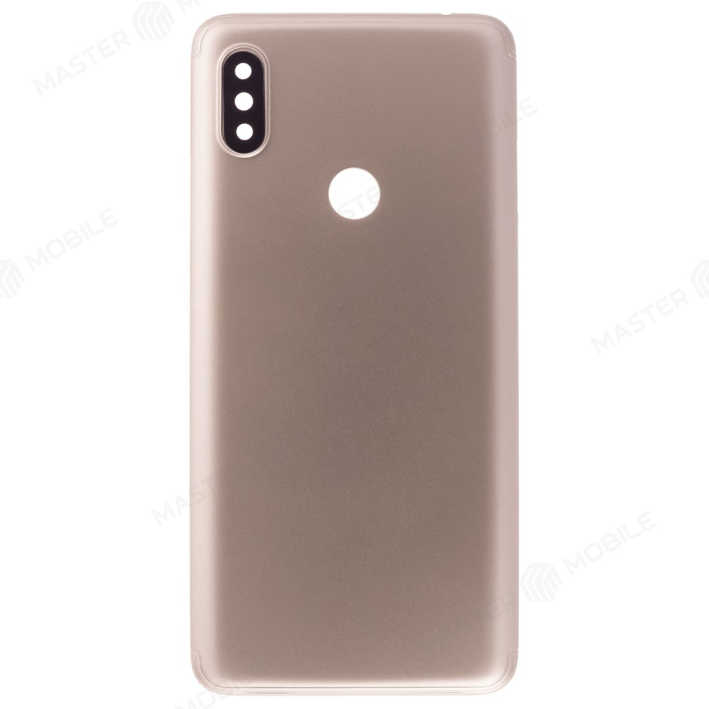 Задняя крышка для Xiaomi Redmi S2 (M1803E6G) (золотистый) (в сборе со стеклом камеры)