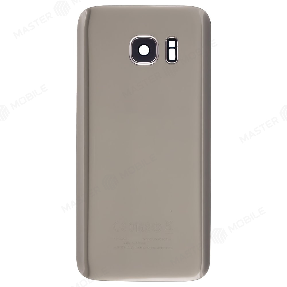 Задняя крышка для Samsung G930 Galaxy S7 (золотистый) (в сборе со стеклом камеры)