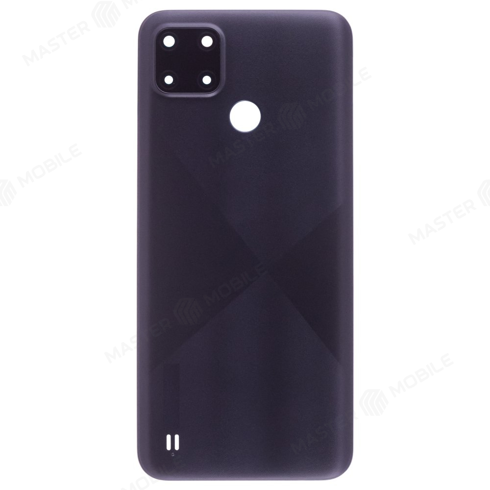 Задняя крышка для Realme C21Y (RMX3261/RMX3263) (черный) (в сборе со стеклом камеры)