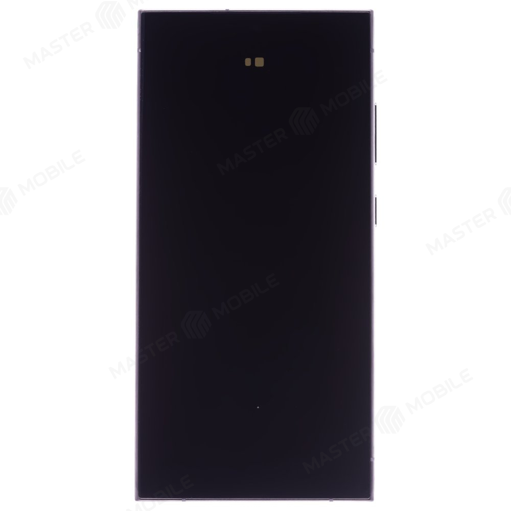 Дисплей для Samsung S928 Galaxy S24 Ultra + тачскрин (в рамке) (титановый черный) (ORIG100)