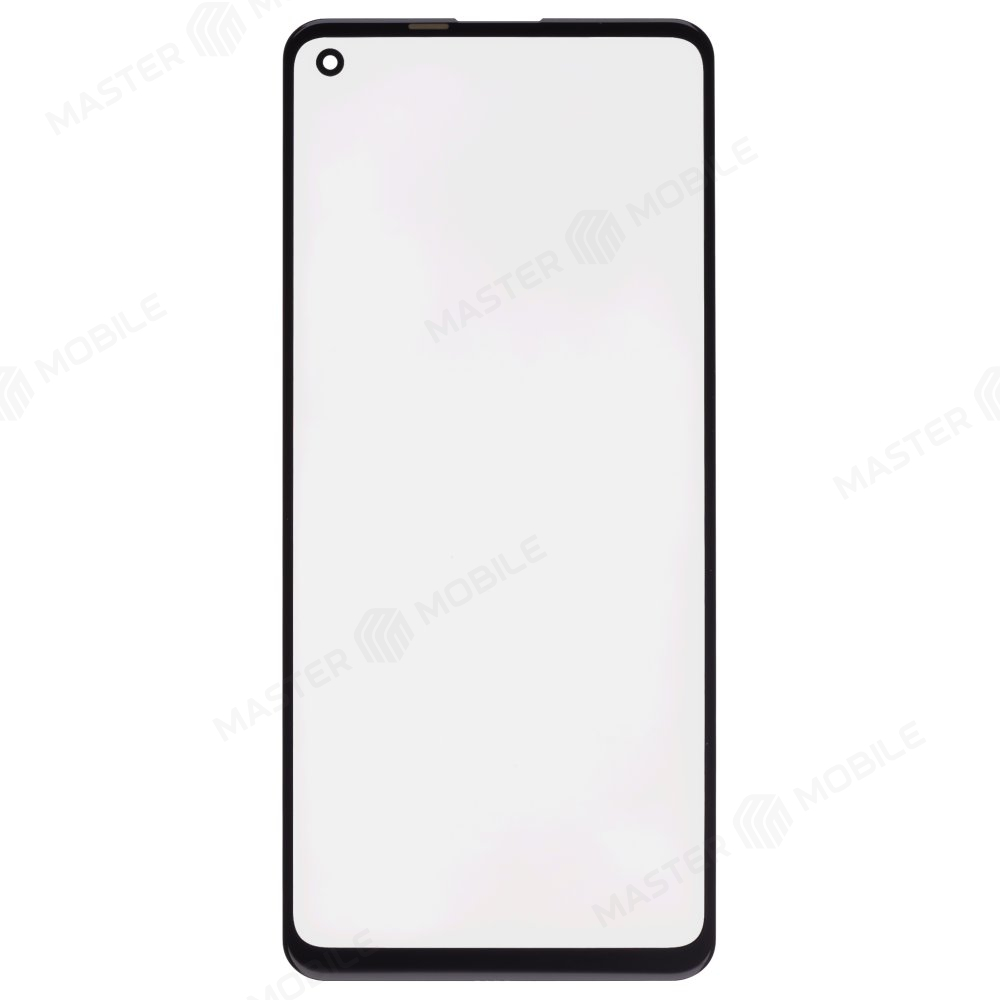Стекло модуля для Samsung A217 Galaxy A21s + OCA (черный) (Premium)