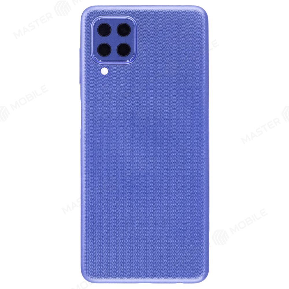 Задняя крышка для Samsung M225 Galaxy M22 (синий) (в сборе со стеклом камеры)