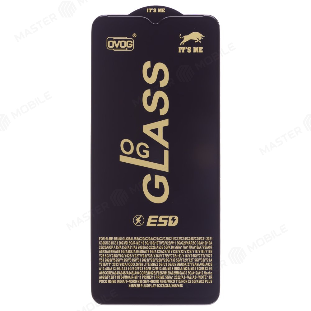Защитное стекло OG Glass для Samsung A025 Galaxy A02s / A035 Galaxy A03 / A125 Galaxy A12 / M127 Galaxy M12 / M135 Galaxy M13 и др. (черный)