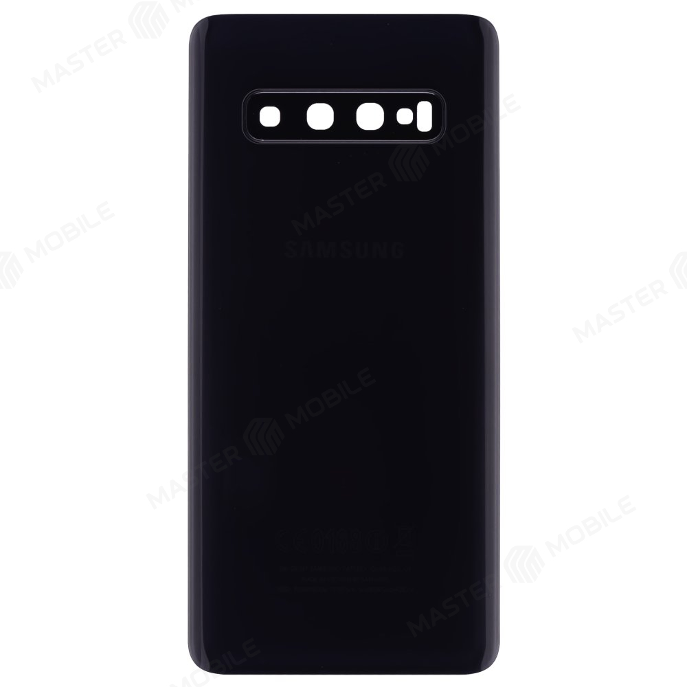 Задняя крышка для Samsung G973 Galaxy S10 (черный) (в сборе со стеклом камеры)