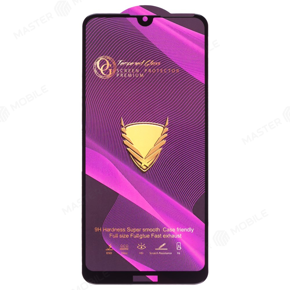 Защитное стекло OG Glass (3 в 1) для Huawei Y7 2019 (DUB-LX1) / Y7 Pro 2019 (DUB-LX2) (черный)