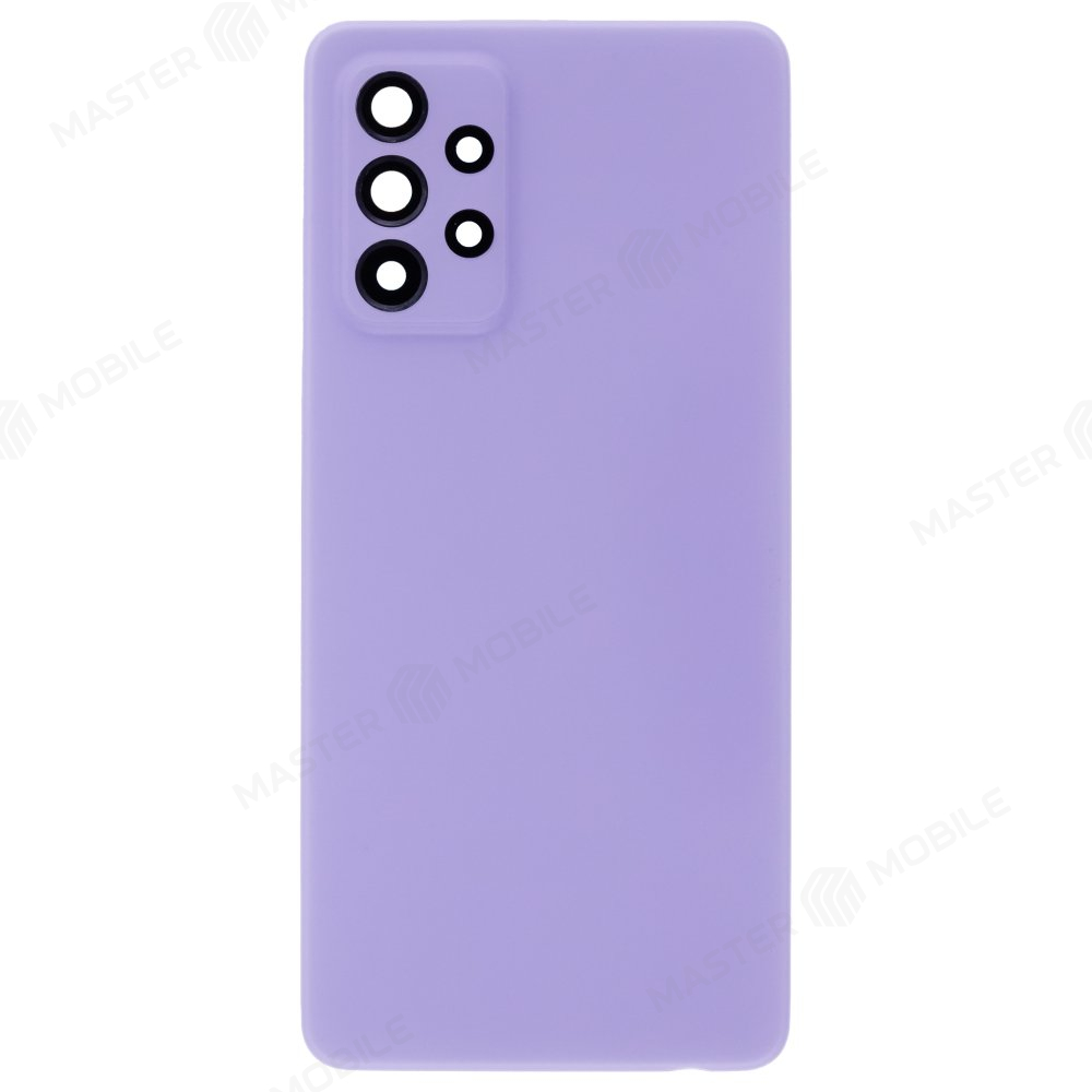 Задняя крышка для Samsung A525 Galaxy A52 / A526 Galaxy A52 5G / A528 Galaxy A52s (фиолетовый) (в сборе со стеклом камеры)
