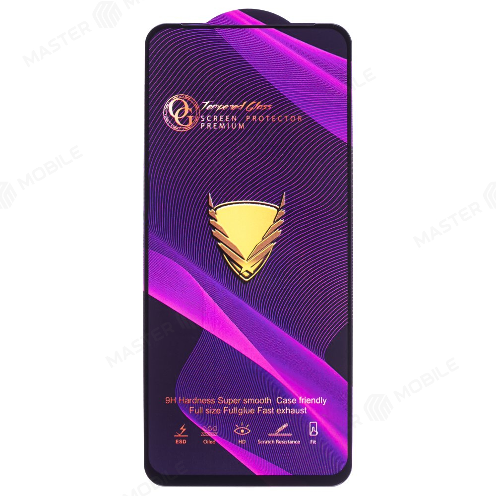Защитное стекло OG Glass (3 в 1) для Realme C55 (RMX3710) / OPPO A58 4G (CPH2577) (черный)