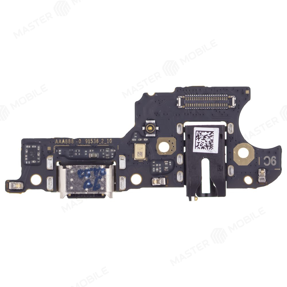 Нижняя плата для Realme C25 (RMX3191) / C25S (RMX3195) / Narzo 50A (RMX3430) с комп. + разъем зарядки + микрофон (ORIG100)