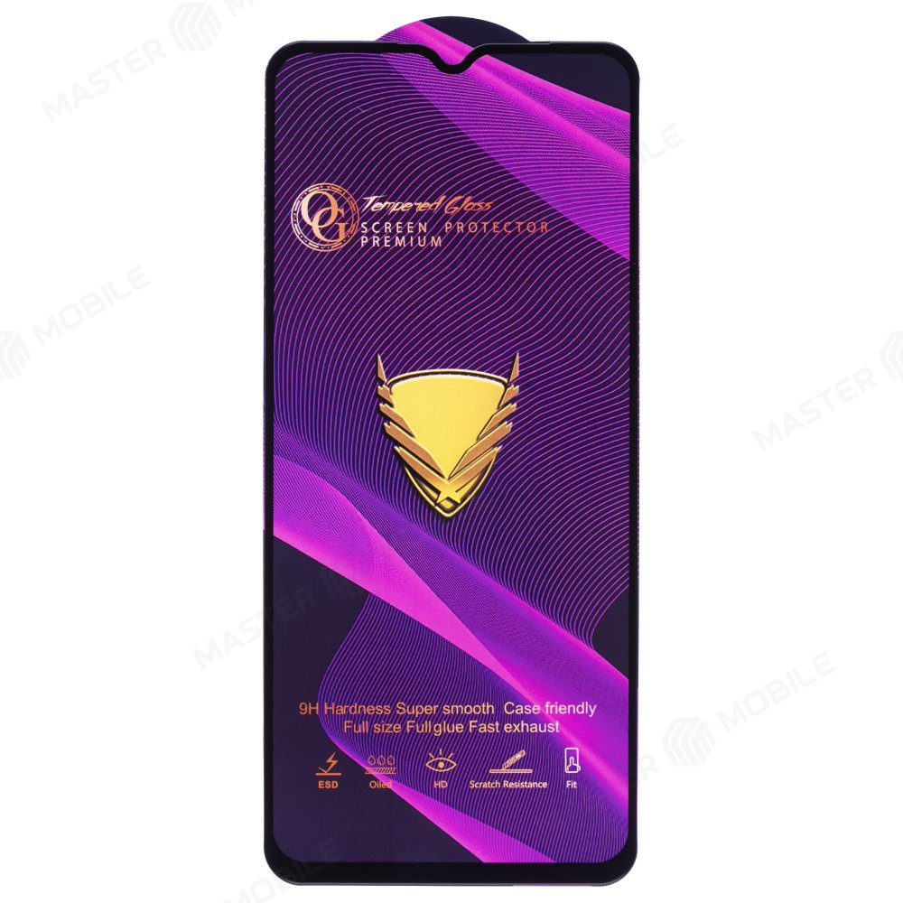 Защитное стекло OG Glass (3 в 1) для Vivo Y35 4G (V2205) (черный)
