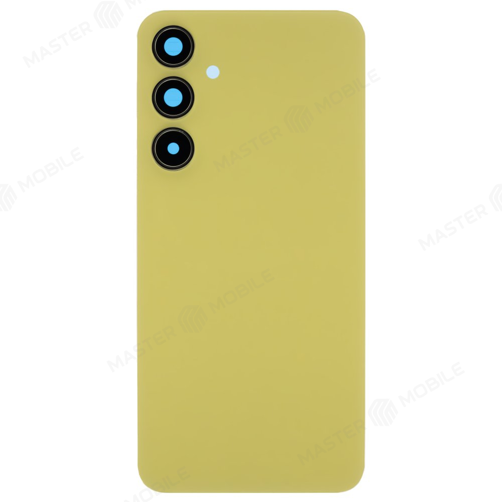 Задняя крышка для Samsung A556 Galaxy A55 5G (желтый) (в сборе со стеклом камеры)