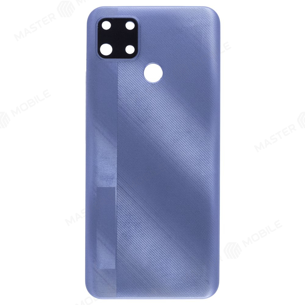 Задняя крышка для Realme C25 (RMX3191) / C25S (RMX3195) (голубой) (в сборе со стеклом камеры)