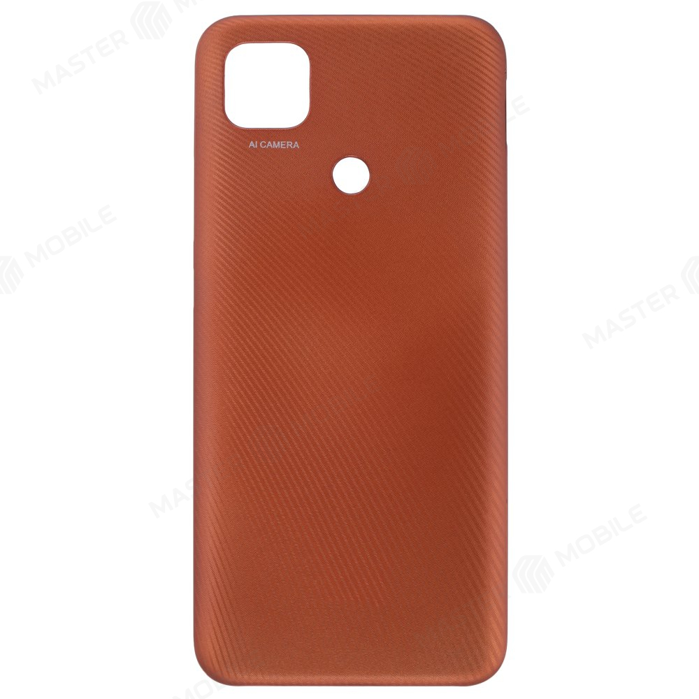 Задняя крышка для Xiaomi Redmi 9C (M2006C3MG) / Redmi 9C NFC (M2006C3MNG) (оранжевый) (в сборе со стеклом камеры)