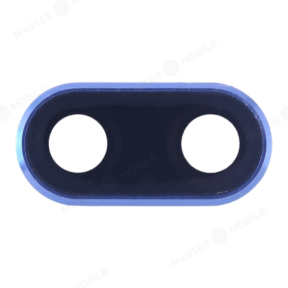 Стекло задней камеры для Huawei Honor 10 (COL-L29) (в рамке) (синий)
