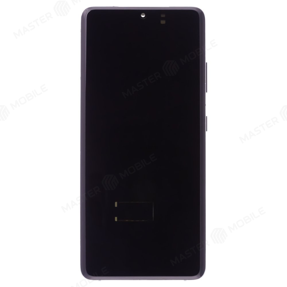 Дисплей для Samsung G998 Galaxy S21 Ultra (в сборе с тачскрином) (серебристый) (в рамке) (OLED)