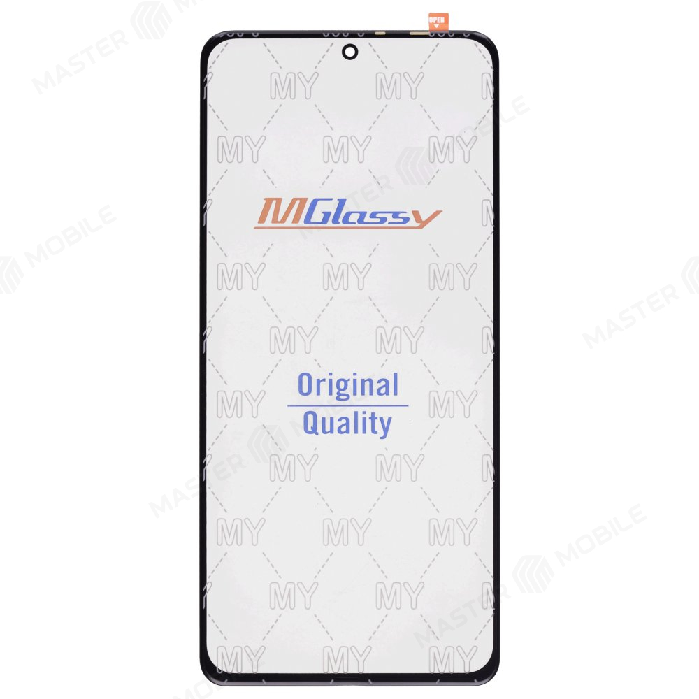 Стекло модуля для Xiaomi Poco F3 (M2012K11AG) / Mi 11i (M2012K11G) / Mi 11X Pro (M2012K11I) + OCA (черный) (Musttby)
