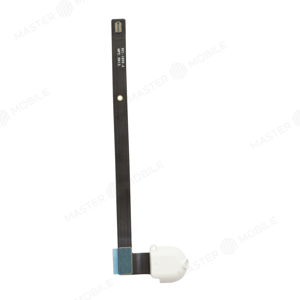 Шлейф для Apple iPad Air (A1474/A1475/A1476) / iPad 5 9.7 (2017) (A1822/A1823) / iPad 6 9.7 (2018) (A1893/A1954) с комп. + разъем гарнитуры (белый)