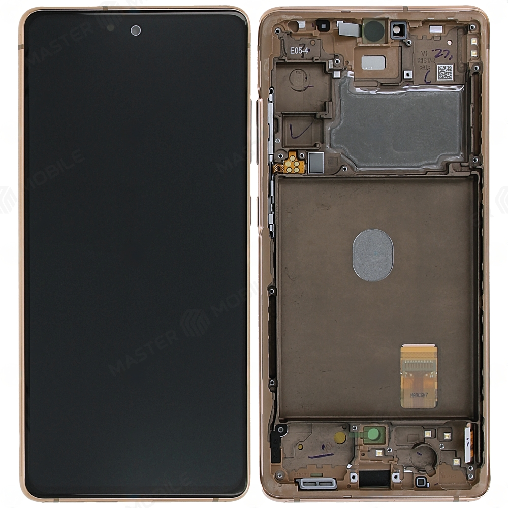 Дисплей для Samsung G780 Galaxy S20 FE (в сборе с тачскрином) (оранжевый) (в рамке) (ORIG100)