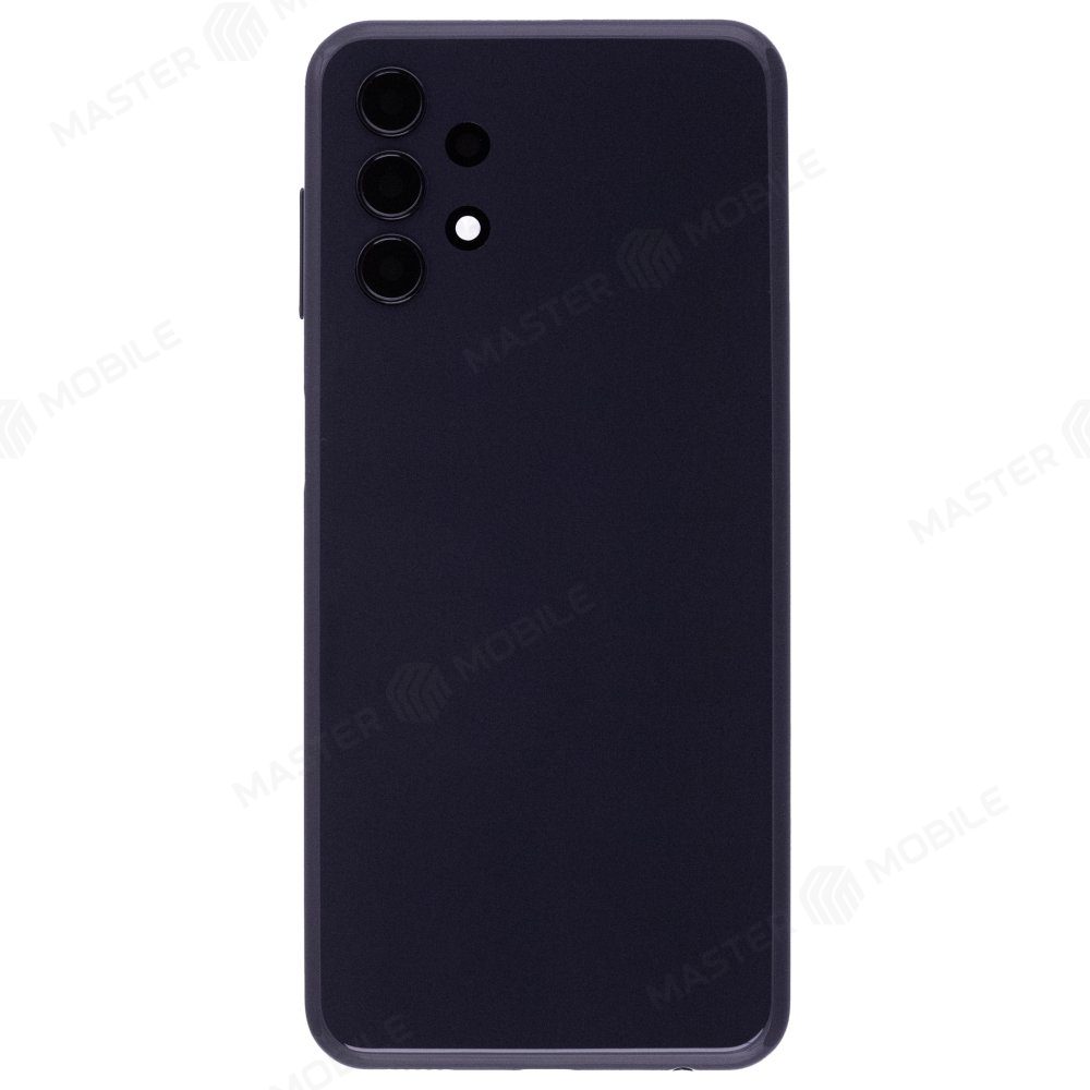 Задняя крышка для Samsung A135 Galaxy A13 (черный) (в сборе со стеклом камеры)