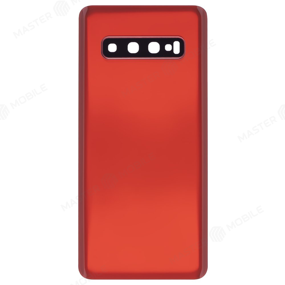 Задняя крышка для Samsung G973 Galaxy S10 (красный) (в сборе со стеклом камеры)