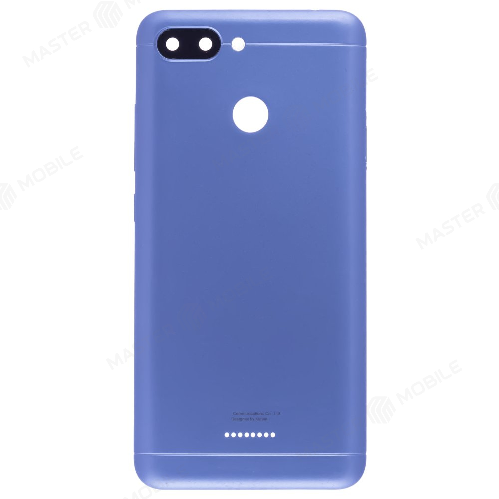 Задняя крышка для Xiaomi Redmi 6 (M1804C3DG) (Global Version / 2 SIM) (синий) (в сборе со стеклом камеры)