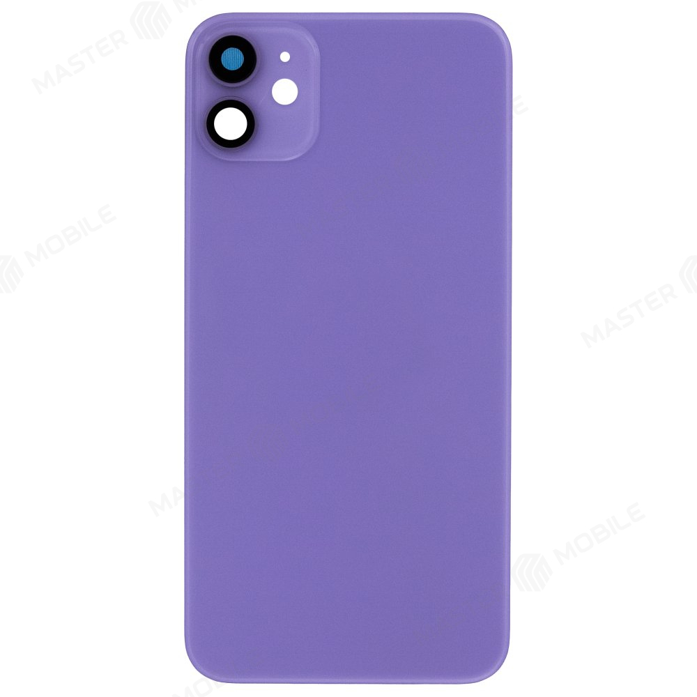 Задняя крышка для Apple iPhone 11 (фиолетовый) (в сборе со стеклом камеры) (Premium)